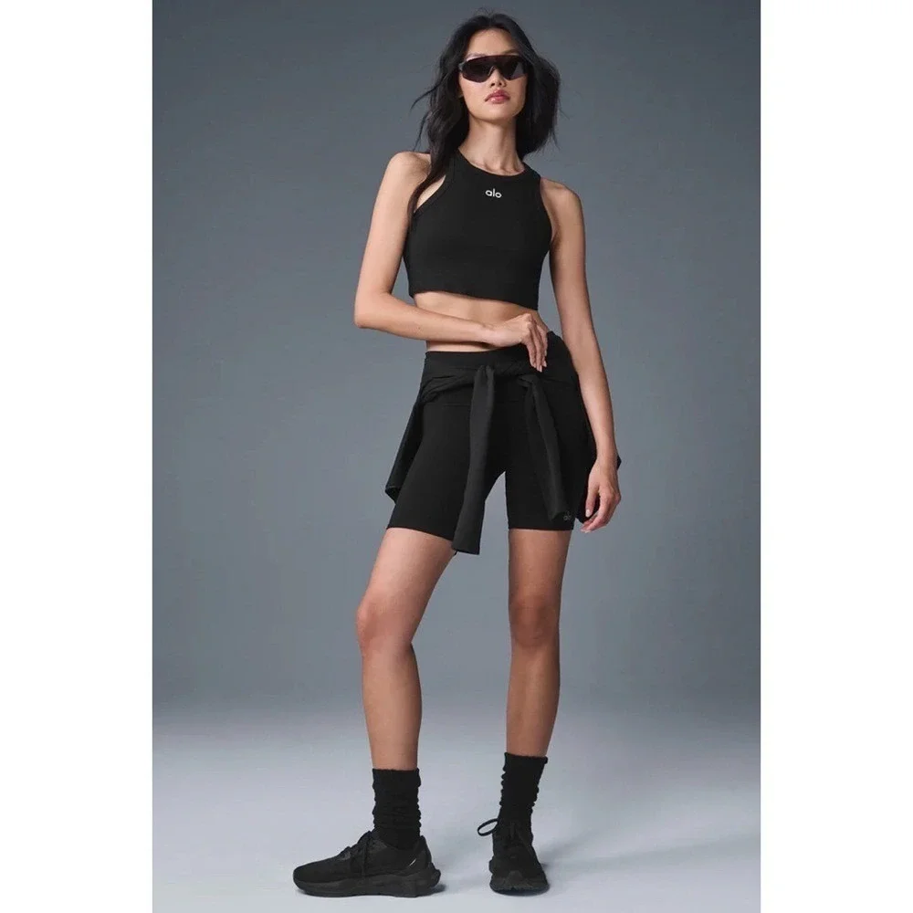 Alo Yoga Aspire Tank Black/White XS